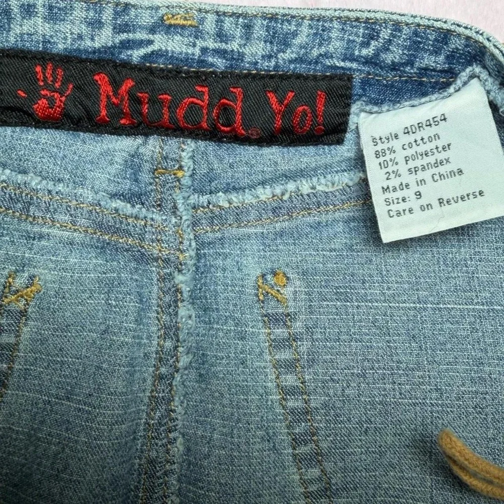 Y2K Mudd Beaded Denim Mini Skirt 🤎